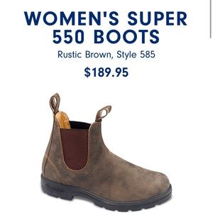 ISO Size 6 Women’s Blundstone Super 550 Boots